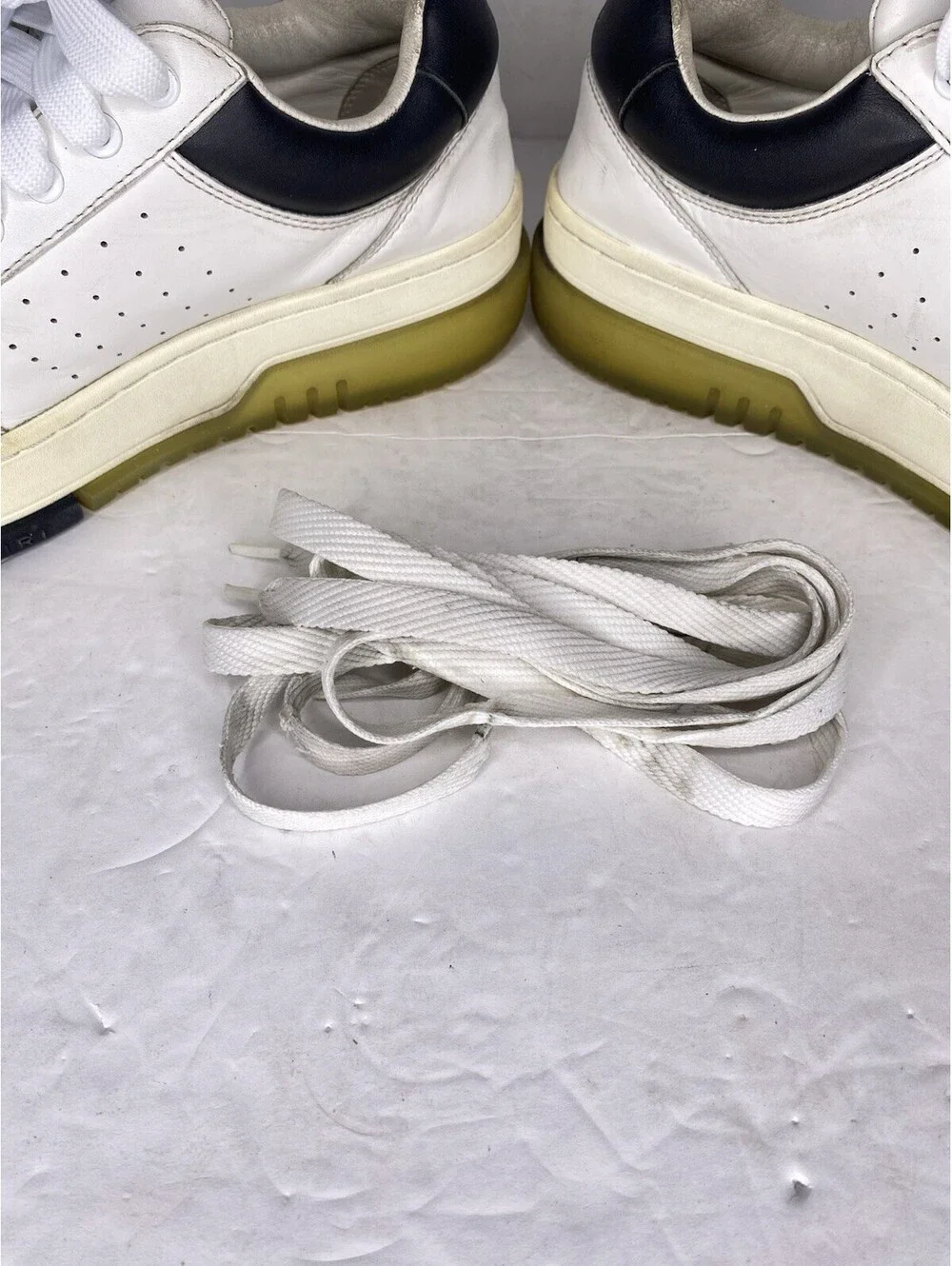 Amiri Stadium Low Sneakers White/Black Size 43 Replacement Laces